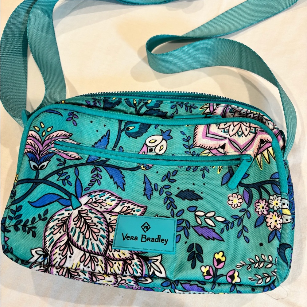 Vera Bradley Peacock Garden pattern Crossbody Bag